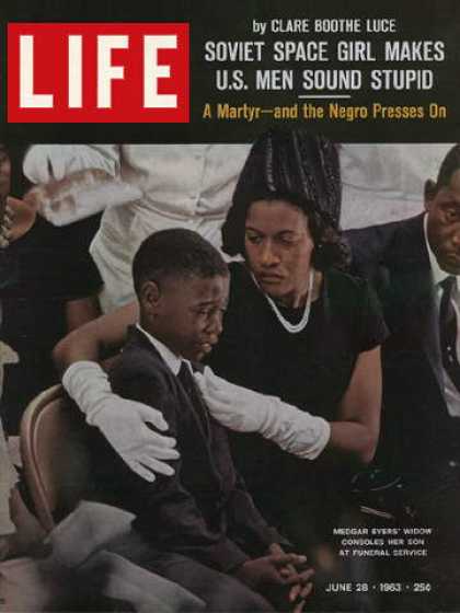 Life - Medgar Evers's widow and son