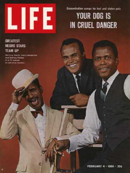 Life - Sammy Davis, Harry Belafonte, and Sidney Poitier