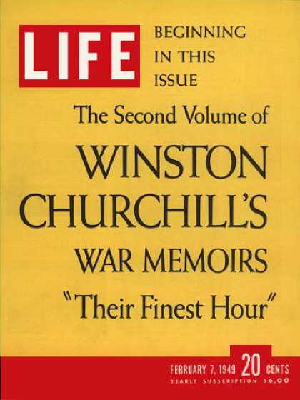 Life - Churchill's memoirs