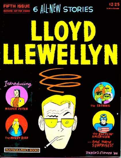 Lloyd Llewellyn 5 - All New Stories - Fifth Issure - Introducing - Maiden Japan - Fantagraphics Books - Daniel Clowes
