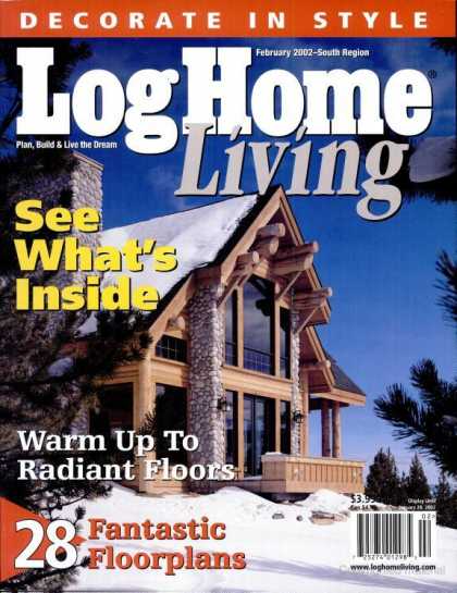 Log Home Living - February 2002