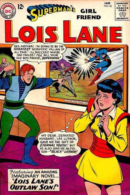 Lois Lane 46 - Superman - Comics Code - Woman - Man - Painting