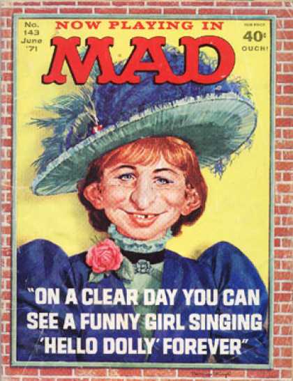 Mad 143 - Funny Girl - Hello Dolly - Clear Day - Feathery Hat - Woman