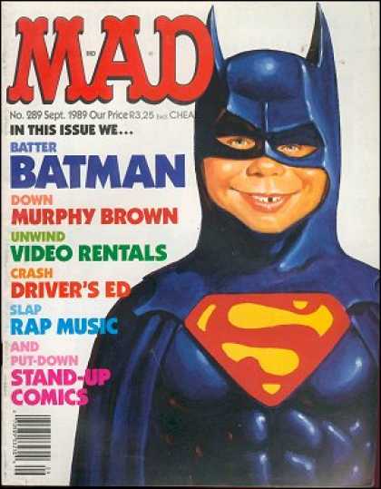 Mad 289 - Batman - Superman