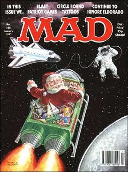 Mad 368 - Outer Space - Santa Claus - Space Ship - Astronaut - Planet