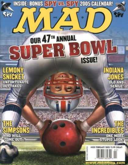 Mad 450 - Super Bowl - Lemony Snicket - Indiana Jones - The Simpsons - The Incredibles