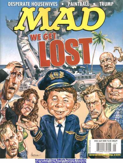 Mad 453 - Ugly Boy - Pilots Hat - Crashed Airplane - Angry People - Desserted Island