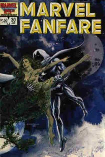 Marvel Fanfare 30 - Marvel - Flying - Moon - Space - Green