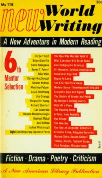 Mentor Books - New World Writing: 6th Mentor Selection - Various