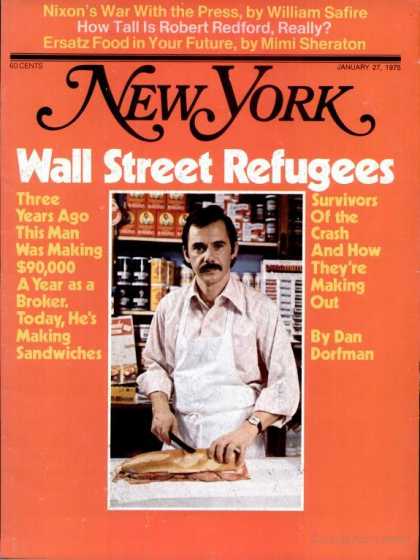 New York - New York - January 27, 1975