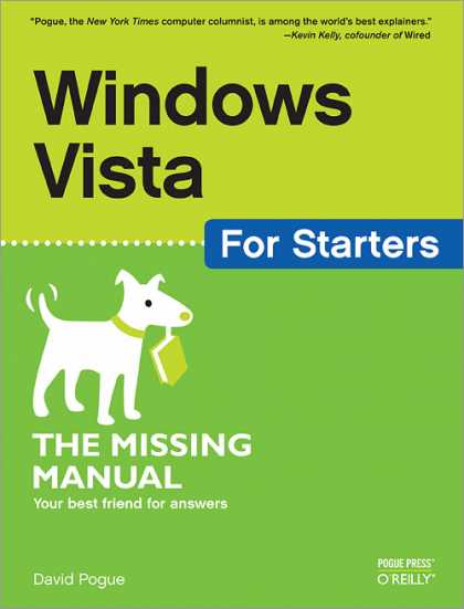 O'Reilly Books - Windows Vista for Starters: The Missing Manual