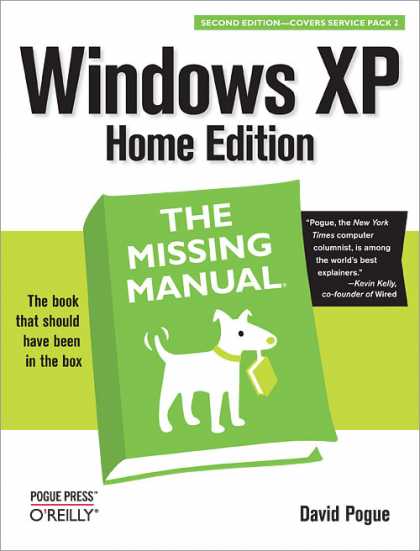O'Reilly Books - Windows XP Home Edition: The Missing Manual, Second Edition