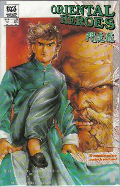 Oriental Heroes 1 - Jademan Comics - With Complimentary Poster - Milehigh Comics - Mike Baron - Tony Wing