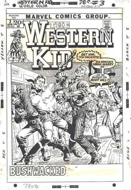 Original Cover Art - Western Kid #3 Cover (1971)