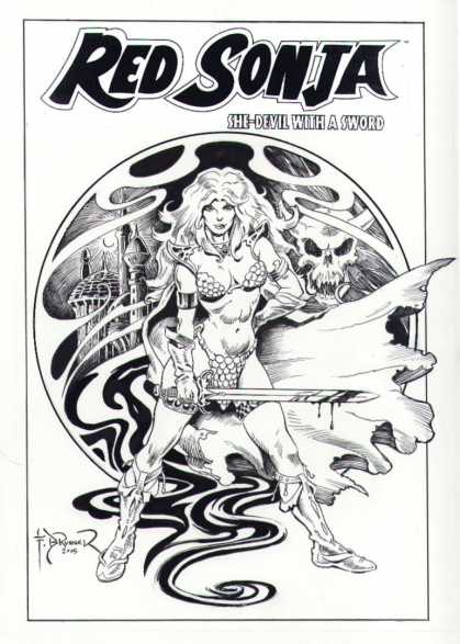 Original Cover Art - Red Sonja 1 Cover (2005)