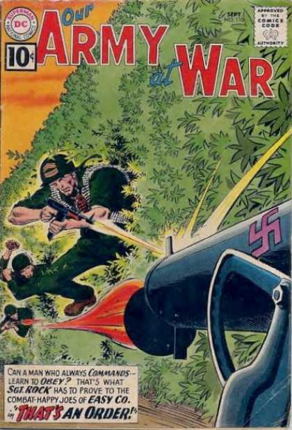 Our Army at War 110 - Superman - National Comics - Approved By The Comics Code Authority - Dc - Leaves - Joe Kubert