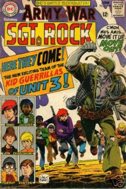 Our Army at War 194 - Sgt Rock - Kid Guerrillas - Henri - Jacques - Jon - Joe Kubert