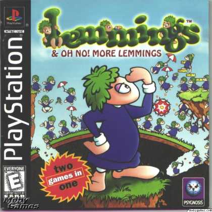 PlayStation Games - Lemmings & Oh No! More Lemmings
