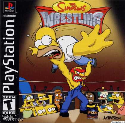 PlayStation Games - The Simpsons Wrestling