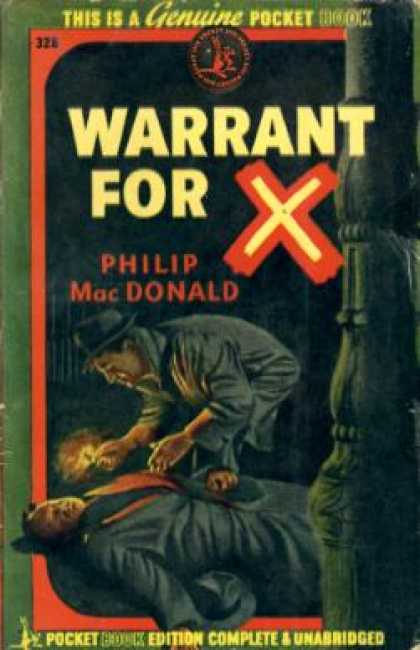 Pocket Books - Warrant for X - Philip Macdonald