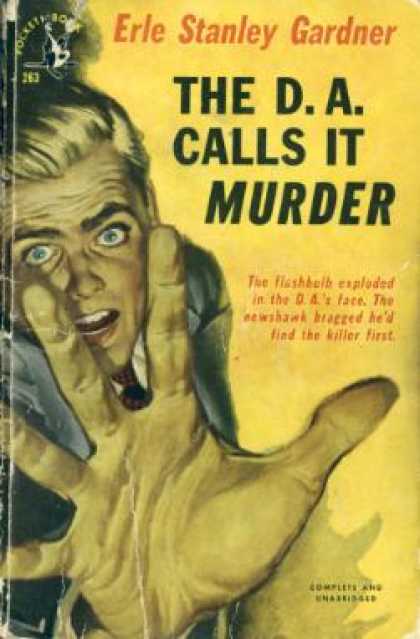Pocket Books - The D. A. Calls It Murder - Erle Stanley Gardner