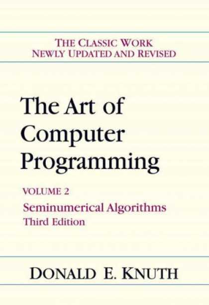 Programming Books - Art of Computer Programming, Volume 2: Seminumerical Algorithms (3rd Edition) (A