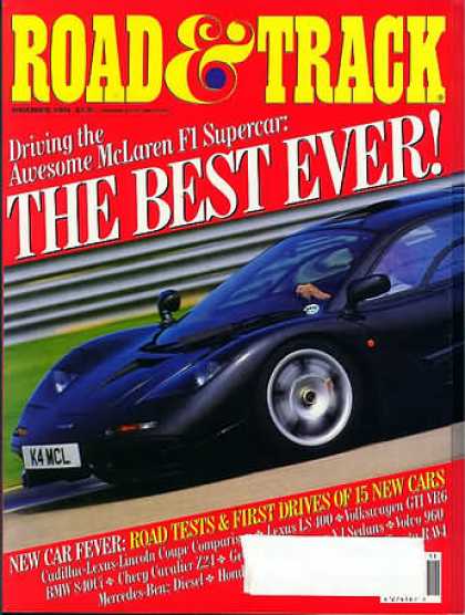Road & Track - November 1994