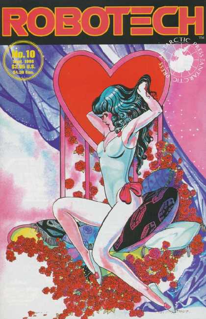 Robotech (1997) 10 - Red Heart - White Bodysuit - Red Roses - White Shoes - Purple Curtains - Colleen Doran