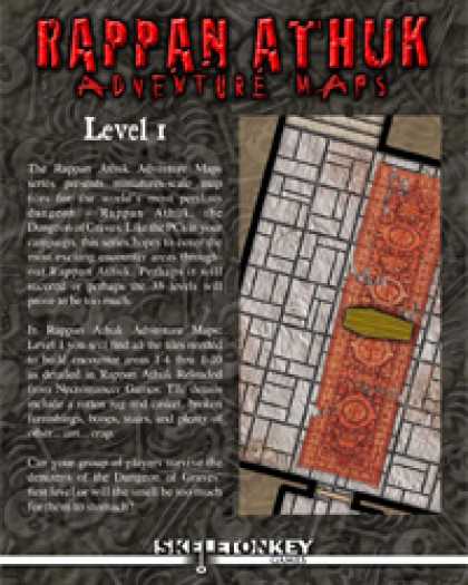 Role Playing Games - Rappan Athuk Adventure Maps: Level 1