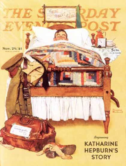 Saturday Evening Post - 1941-11-29: "Willie Gillis Home on Leave" (Norman Rockwell)
