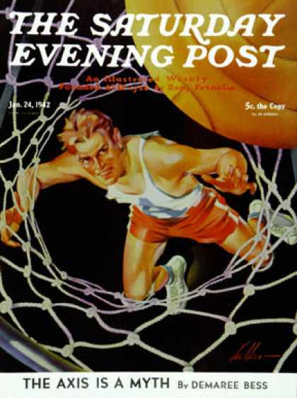 Saturday Evening Post - 1942-01-24: Two Points (Ski Weld)
