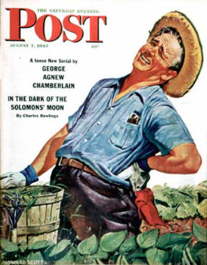 Saturday Evening Post - 1943-08-07: Victory Garden (Howard Scott)