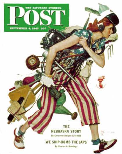 Saturday Evening Post - 1943-09-04: "Rosie to the Rescue" (Norman Rockwell)