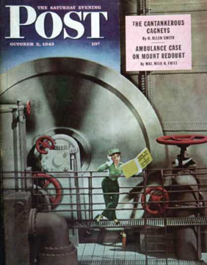Saturday Evening Post - 1943-10-02: How to Operate a Power Plant (Russell Patterson)
