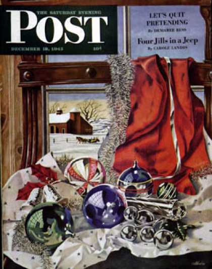 Saturday Evening Post - 1943-12-18: Christmas Ornaments (John Atherton)