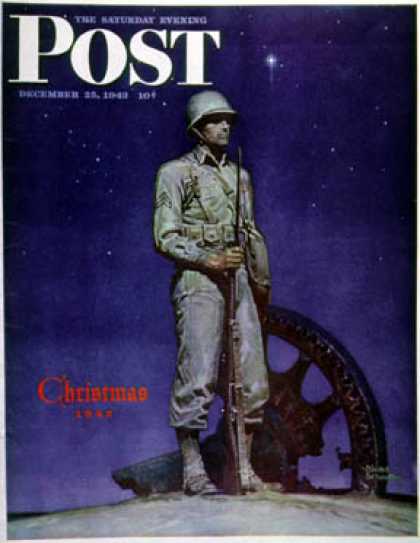 Saturday Evening Post - 1943-12-25: Lone Soldier (Mead Schaeffer)