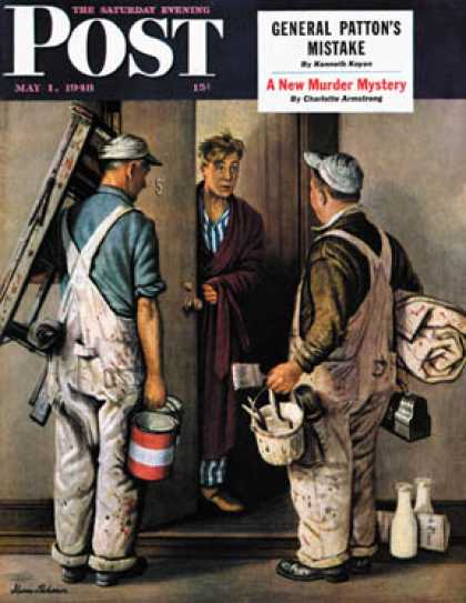 Saturday Evening Post - 1948-05-01: Apartment Painters (Stevan Dohanos)