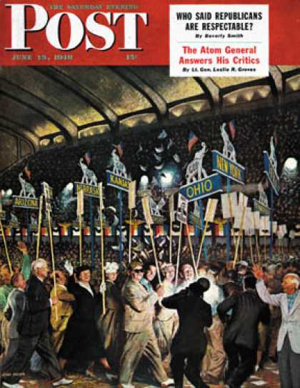 Saturday Evening Post - 1948-06-19: Republican Convention (John Falter)