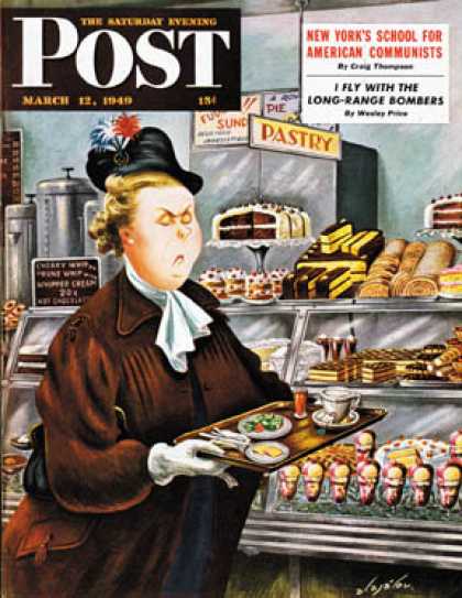 Saturday Evening Post - 1949-03-12: NO Desserts (Constantin Alajalov)