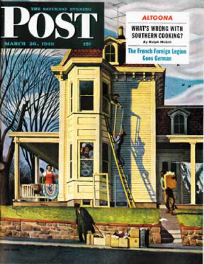 Saturday Evening Post - 1949-03-26: Spring Cleaning (John Falter)