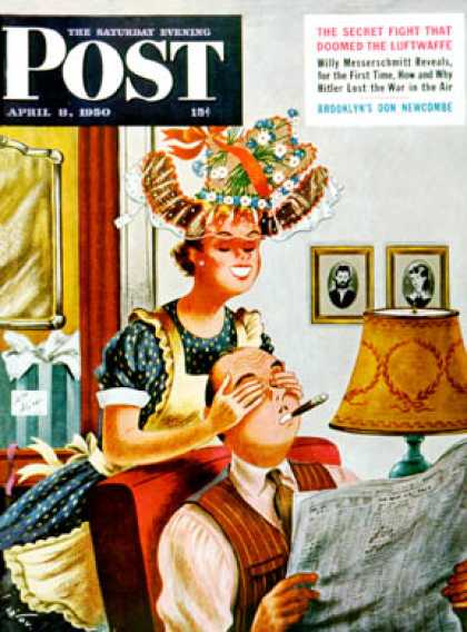 Saturday Evening Post - 1950-04-08: New Hat (Constantin Alajalov)
