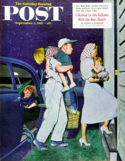 Saturday Evening Post - 1951-09-01: Home at Last (George Hughes)