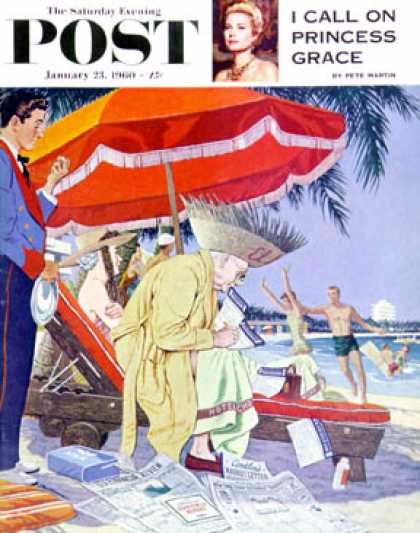 Saturday Evening Post - 1960-01-23: Business at the Beach (James Williamson)
