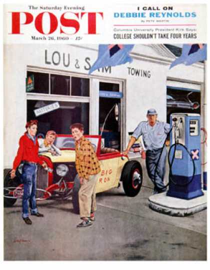 Saturday Evening Post - 1960-03-26: Gas Money (George Hughes)