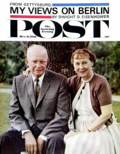 Saturday Evening Post - 1961-12-09: Mamie & Dwight Eisenhower (Burt Glinn)