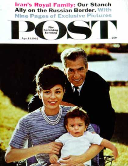 Saturday Evening Post - 1962-04-14: Shah of Iran's Family (John Bryson)