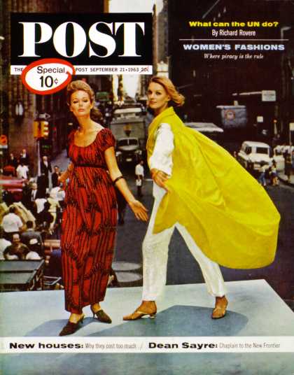 Saturday Evening Post - 1963-09-21: Fashions in New York (John Zimmerman)