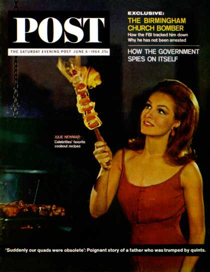 Saturday Evening Post - 1964-06-06: Julie Newmar (Henry Ries)