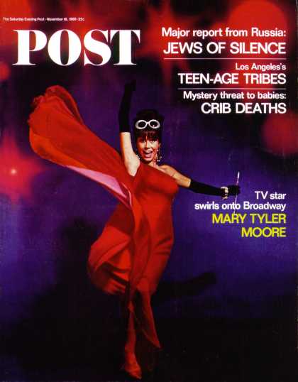 Saturday Evening Post - 1966-11-19: Holly Golightly (Philippe Halsman)