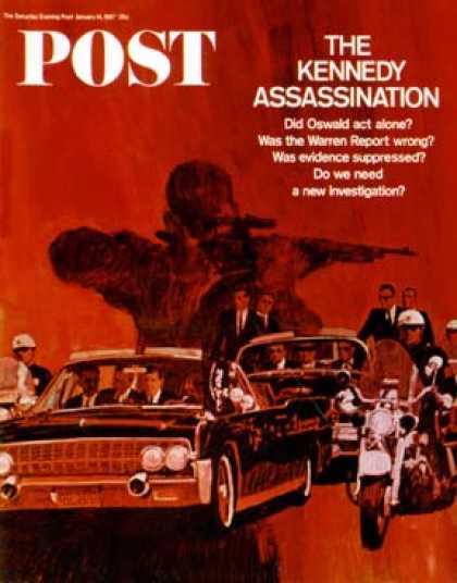 Saturday Evening Post - 1967-01-14: The Kennedy Assassination (Fred Otnes)